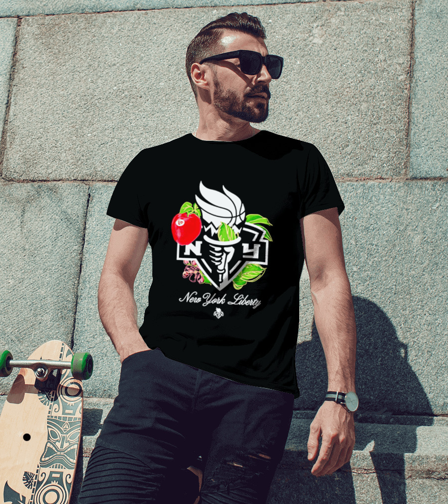 New York Liberty Floral Fruit Capsule Collection T-Shirt