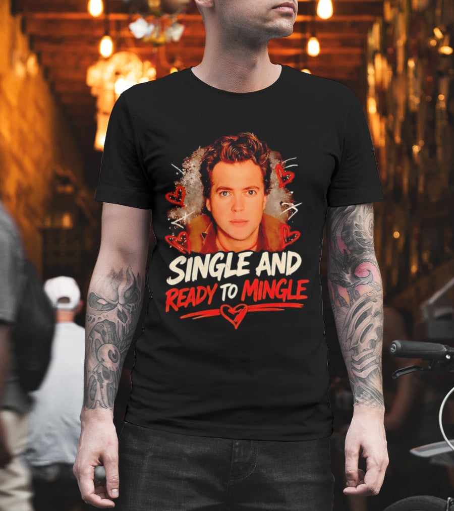 Donovan Patton Single And Ready To Mingle Romantic Heart T-Shirt