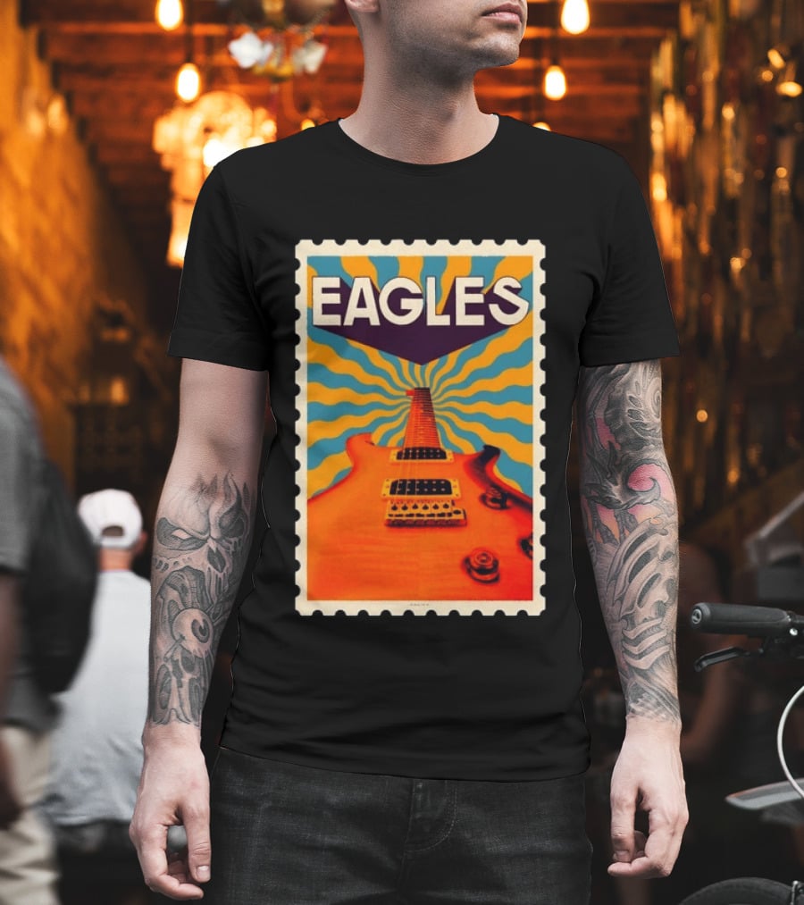 Eagles May 2026 Tour US Psychedelic Guitar Visual T-Shirt