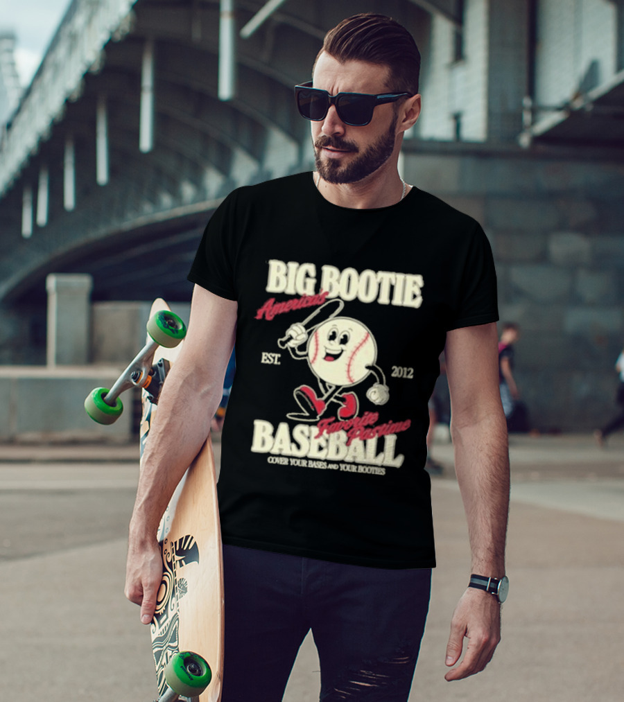 Big Bootie Baseball Association Est 2012 Two Friends Bootie Lovers T-Shirt