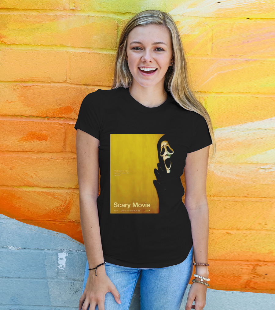 What Happens In The Backroom Stays In The Backroom Scary Movie 6 Backrooms Only In Theatres 06.05.26 T-Shirt