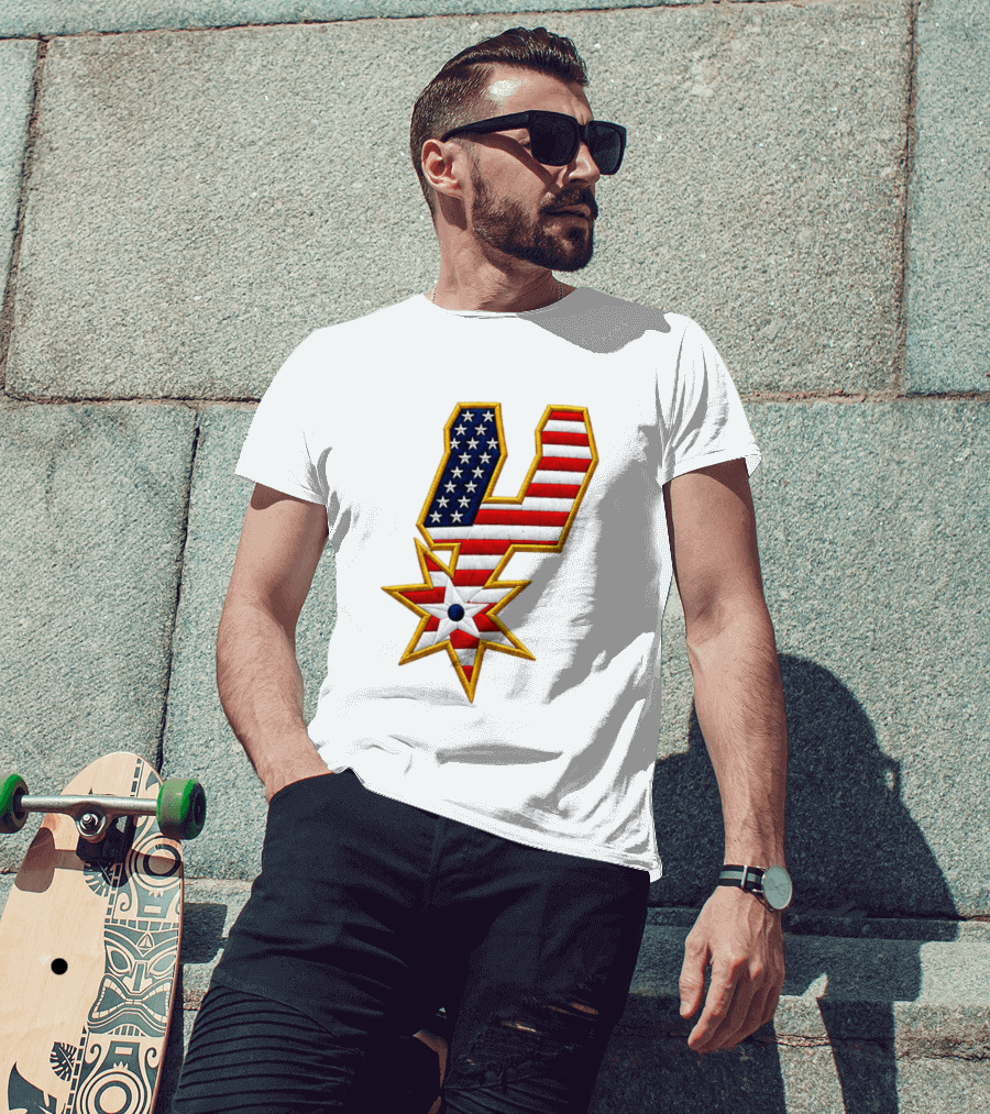 America 250th Anniversary Spurs Stars And Stripes T-Shirt