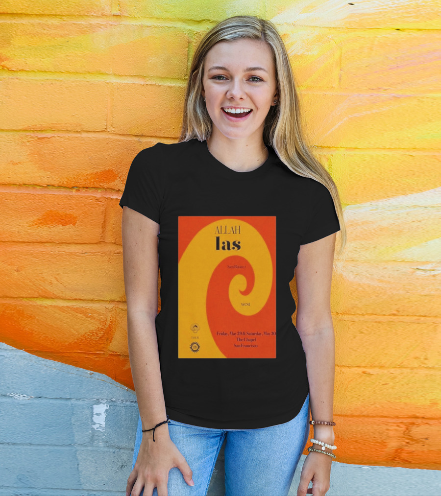 Allah Las Sam Blasucci The Chapel San Francisco May 29 30 2026 Tour West T-Shirt