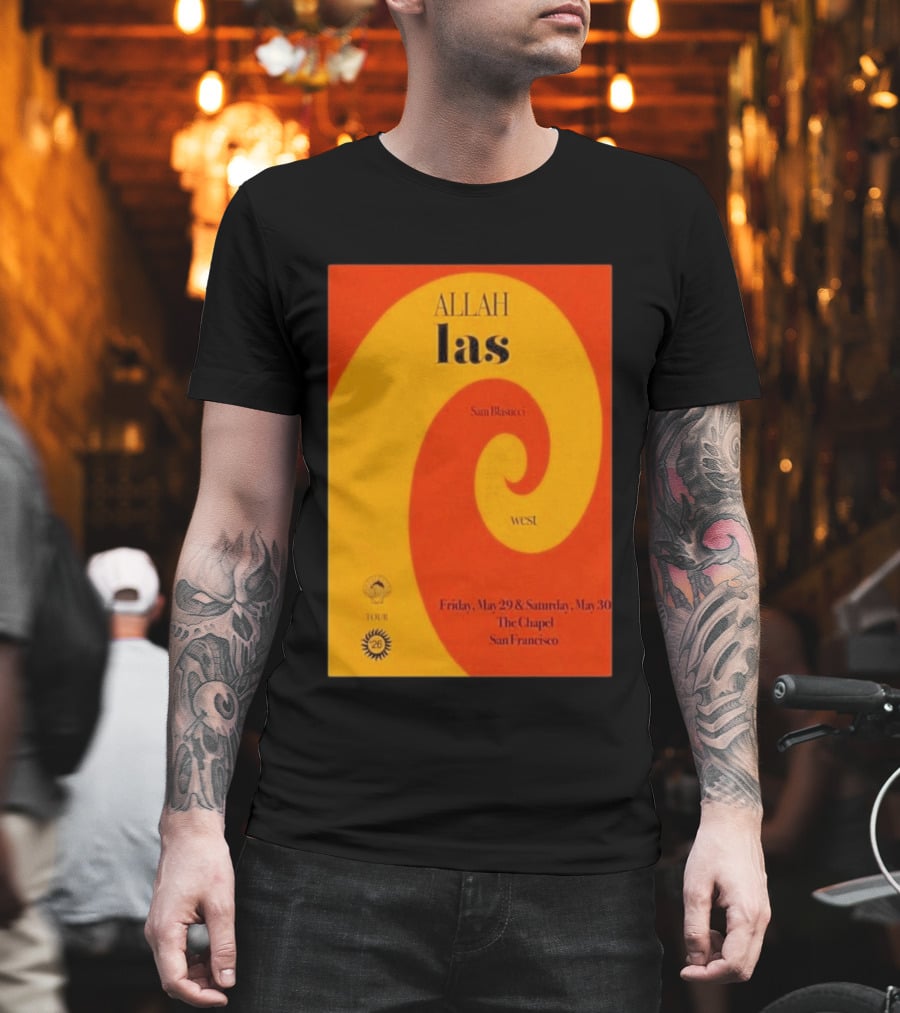 Allah Las Sam Blasucci The Chapel San Francisco May 29 30 2026 Tour West T-Shirt