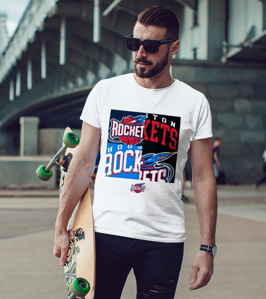 Houston Rockets New Era Block Basketball Team T-Shirt