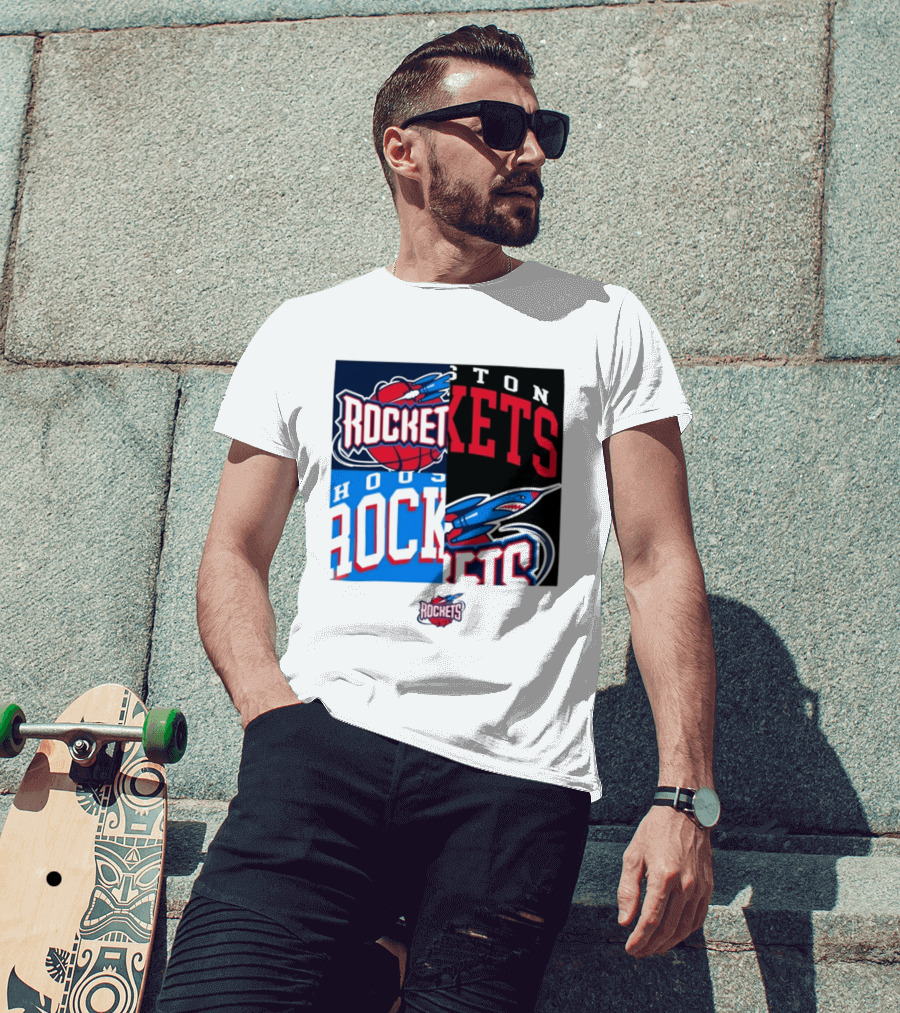 Houston Rockets New Era Block Basketball Team T-Shirt