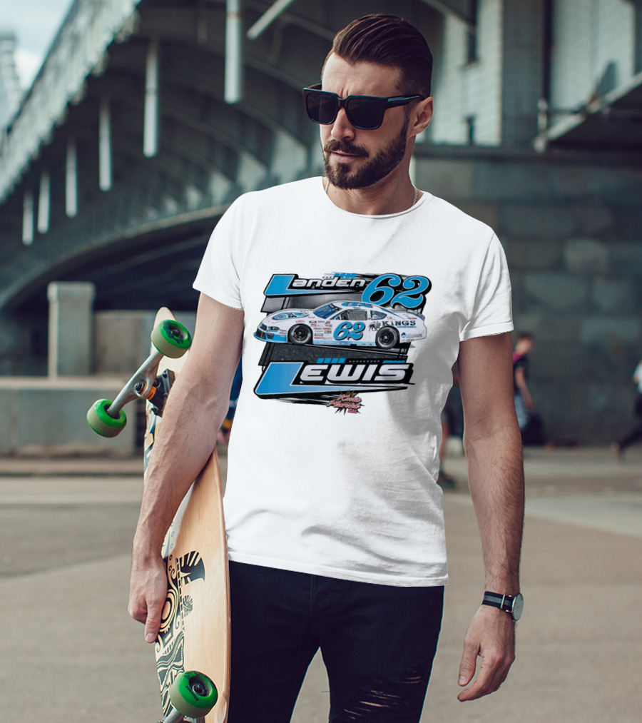Landen 62 Lewis Kings Custom Panels Kevin Harvick Inc Racing Car T-Shirt