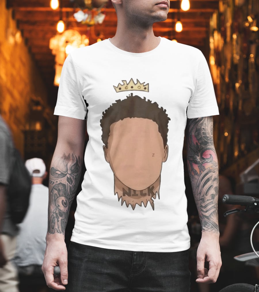 Nick No Haircut Crown Mario Cristobal Face T-Shirt