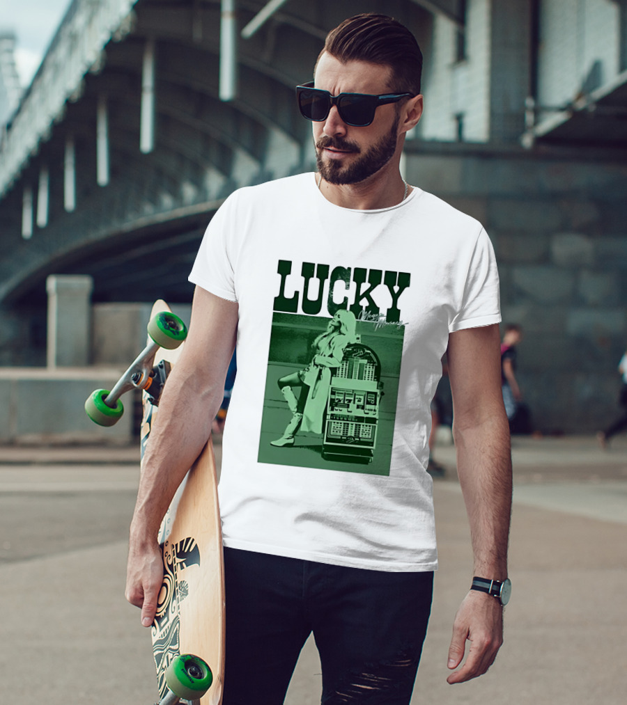 Megan Moroney LUCKY Retro Slot Machine T-Shirt