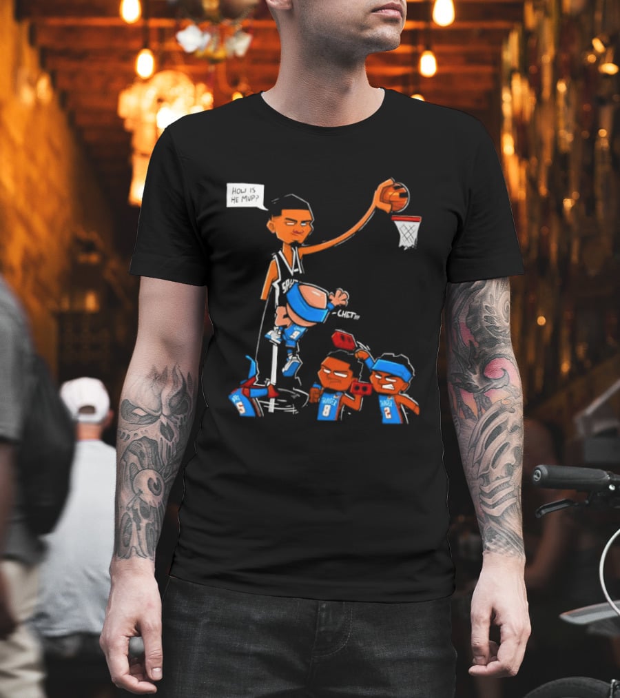 Victor Wembanyama San Antonio Spurs Vs Chet Holmgren Oklahoma City Thunder NBA MVP Debate T-Shirt