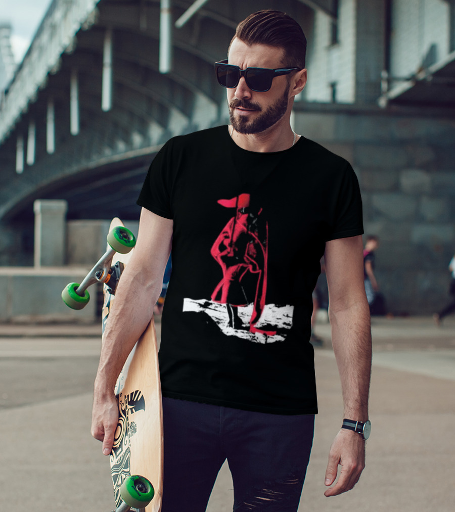 Adelaxo Adela Abstract Red Figure T-Shirt