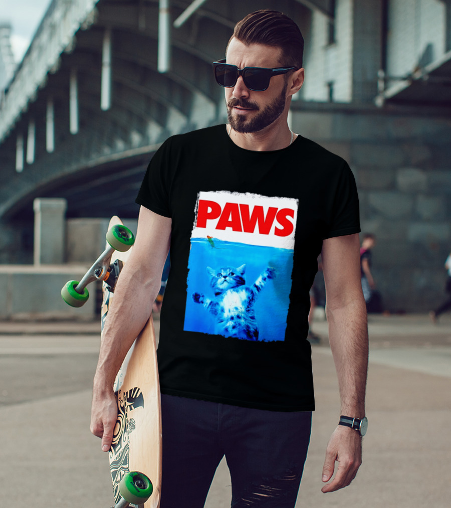 Jaws Universal Steven Spielberg Amblin Entertainment Paws Kitten Mouse T-Shirt