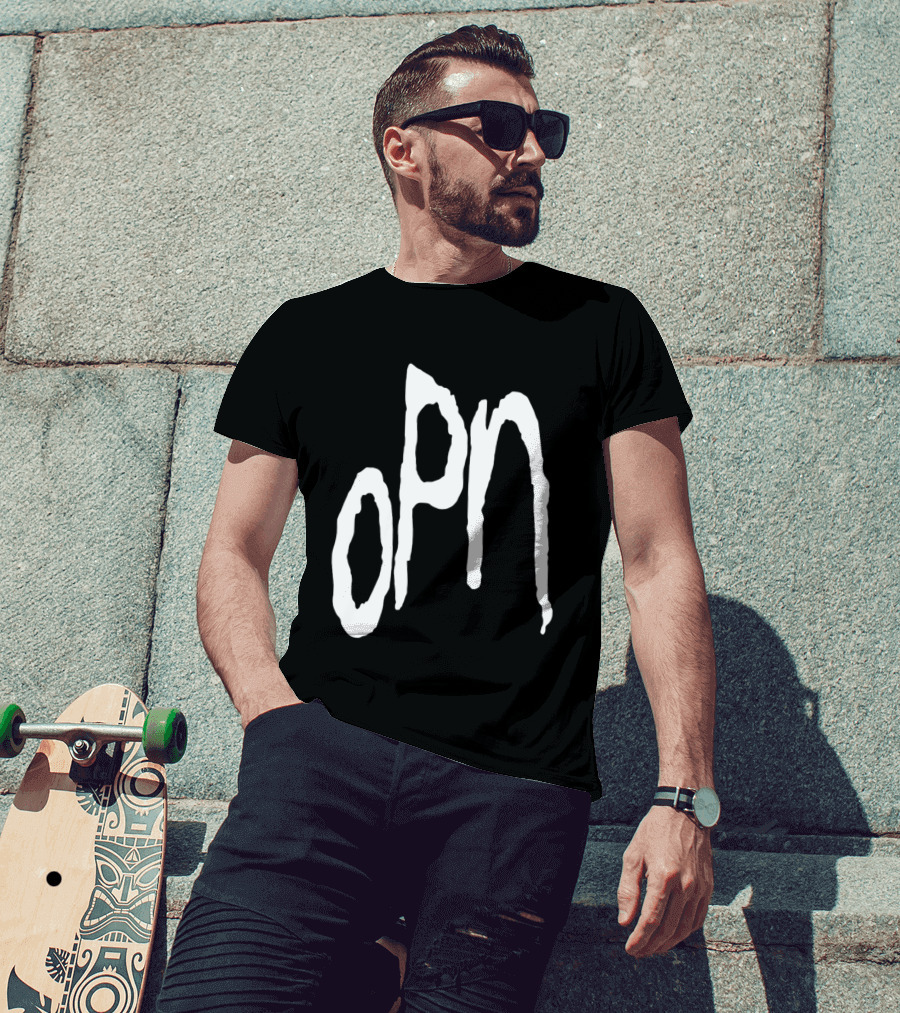 Oneohtrix Point Never OPN Stylized Text Hipster Band T-Shirt