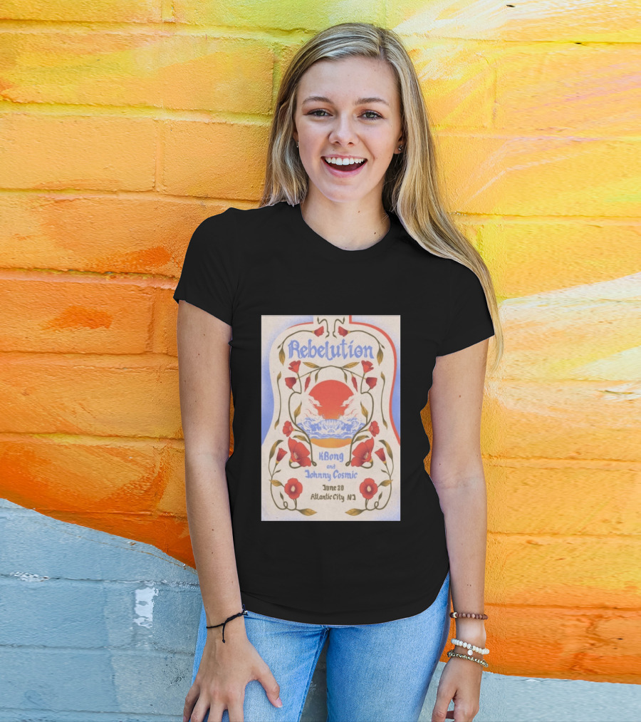 Rebelution KBong Johnny Cosmic June 20 Atlantic City NJ T-Shirt
