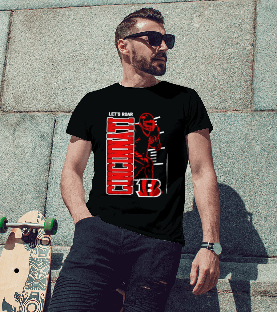 Cincinnati Bengals Football Let's Roar 13 T-Shirt