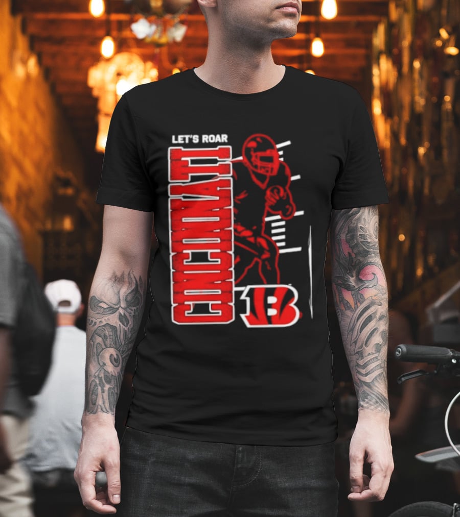 Cincinnati Bengals Football Let's Roar 13 T-Shirt