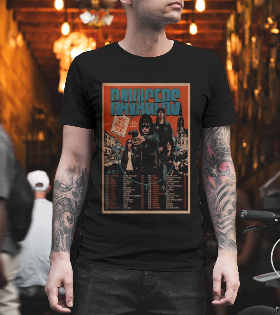 RAVAGERS Turnt Up In Europe 2026 Tour Dates And Cities T-Shirt