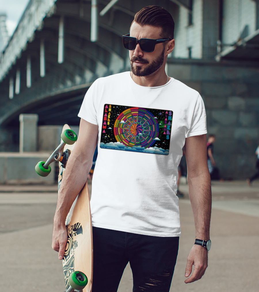 Alabama Shakes Concert The Greek Theatre Berkeley CA 5 29 26 Psychedelic Rainbow Spiral Clouds And Stars T-Shirt