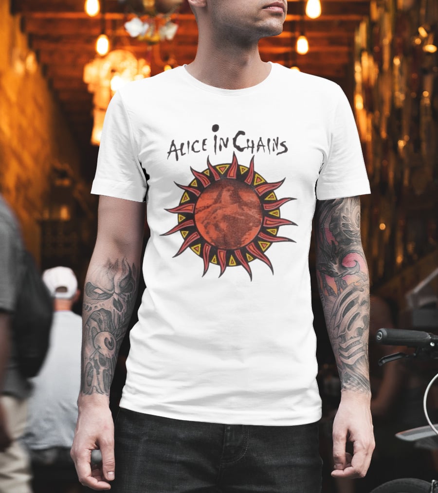 Alice In Chains Sun Graphic Lollapalooza 1993 Promo T-Shirt