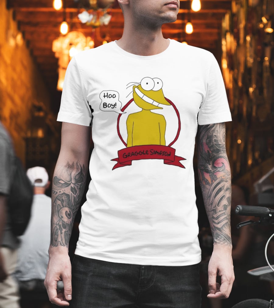 Hoo Boy Graggle Simpson Cartoon T-Shirt
