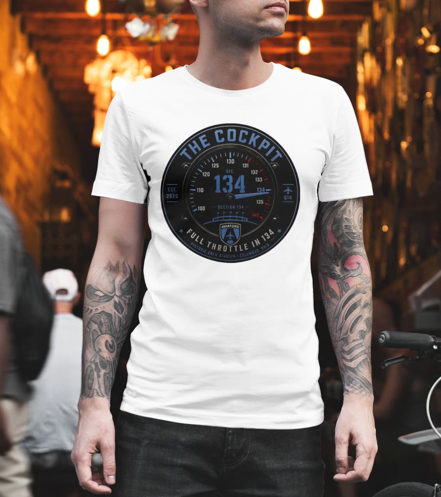 The Cockpit Aviators Full Throttle At Historic Crew Stadium Columbus Ohio Section 134 T-Shirt