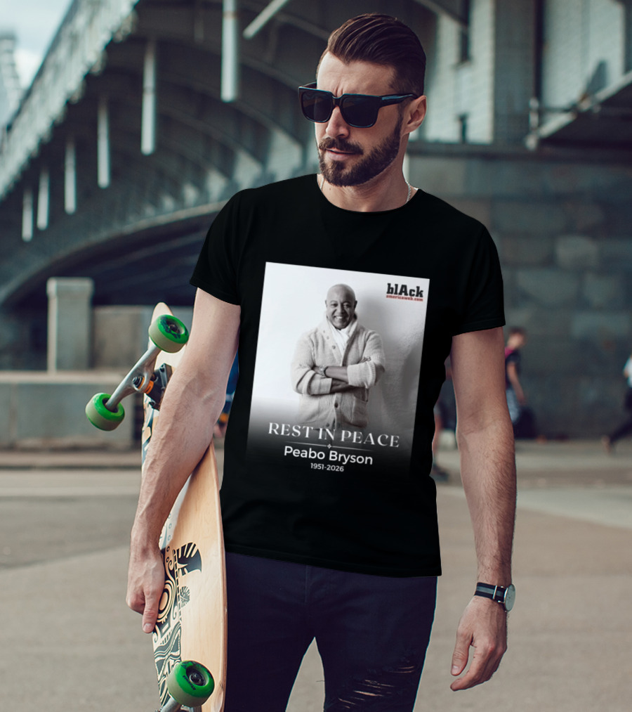 Rest In Peace Peabo Bryson 1951 2026 Black Americaweb T-Shirt