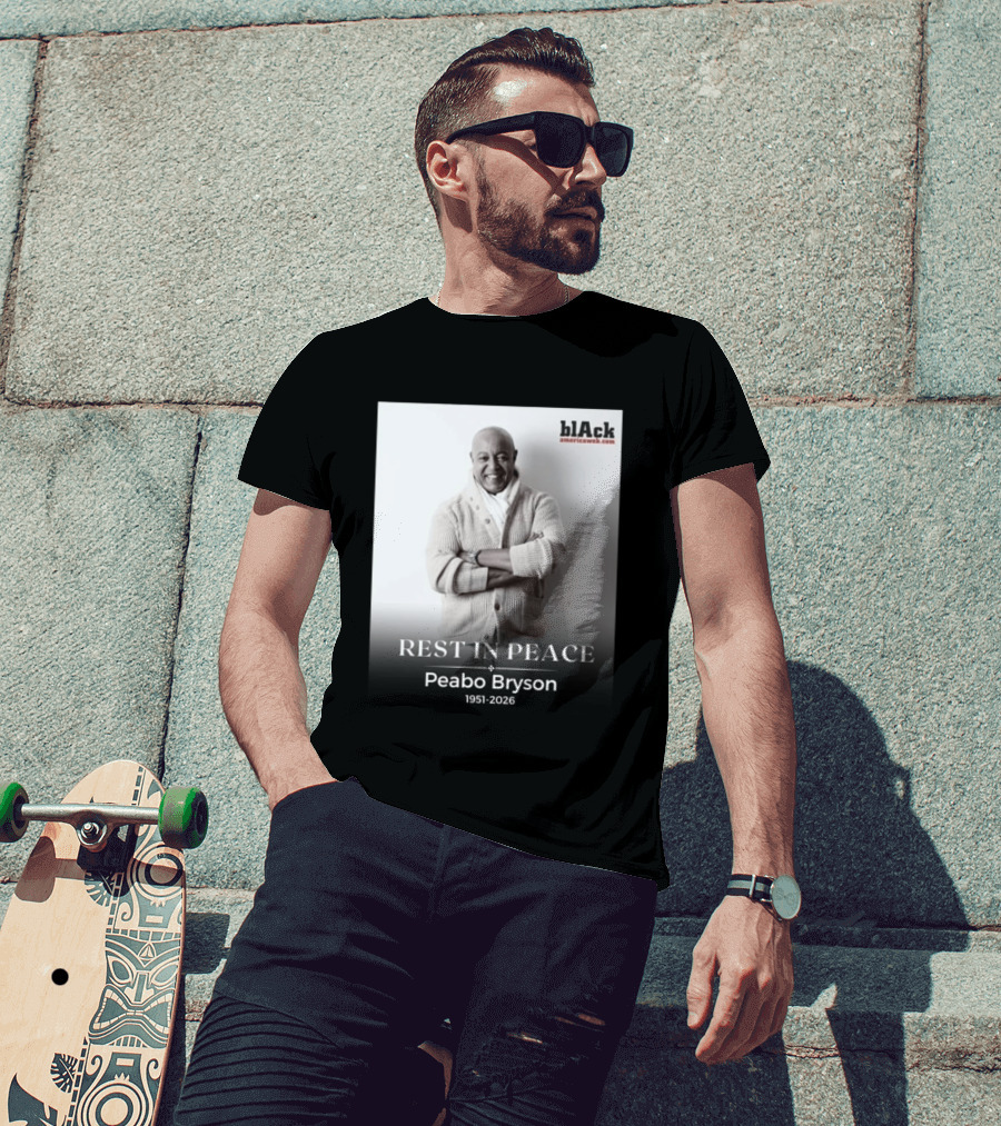 Rest In Peace Peabo Bryson 1951 2026 Black Americaweb T-Shirt