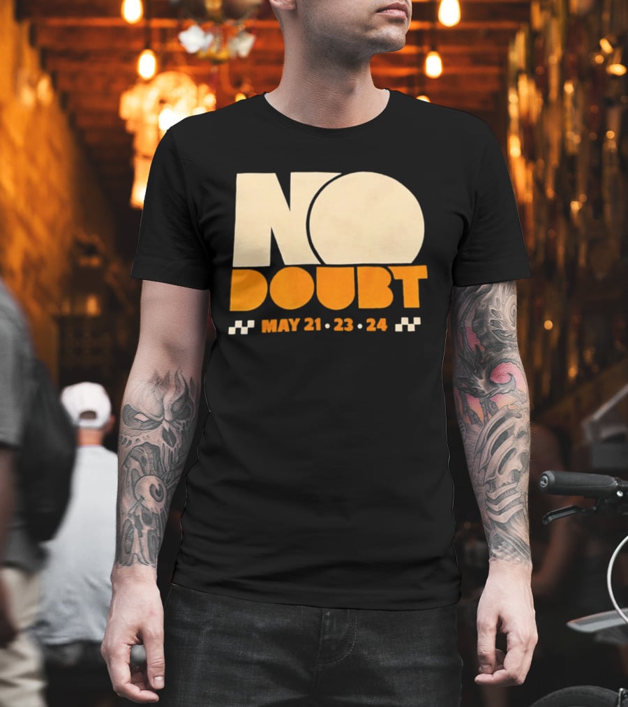 No Doubt Tour May 21 23 24 Checkered T-Shirt