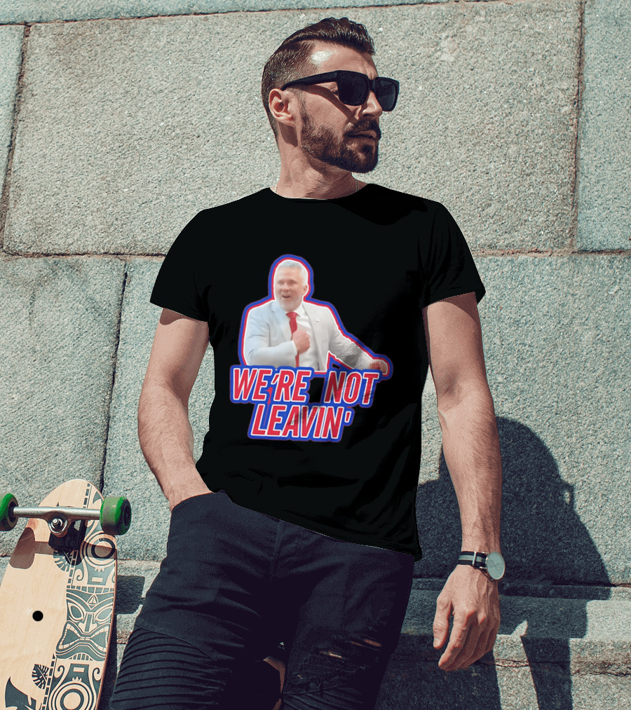 Martin St. Louis We're Not Leavin' Montreal Canadiens T-Shirt