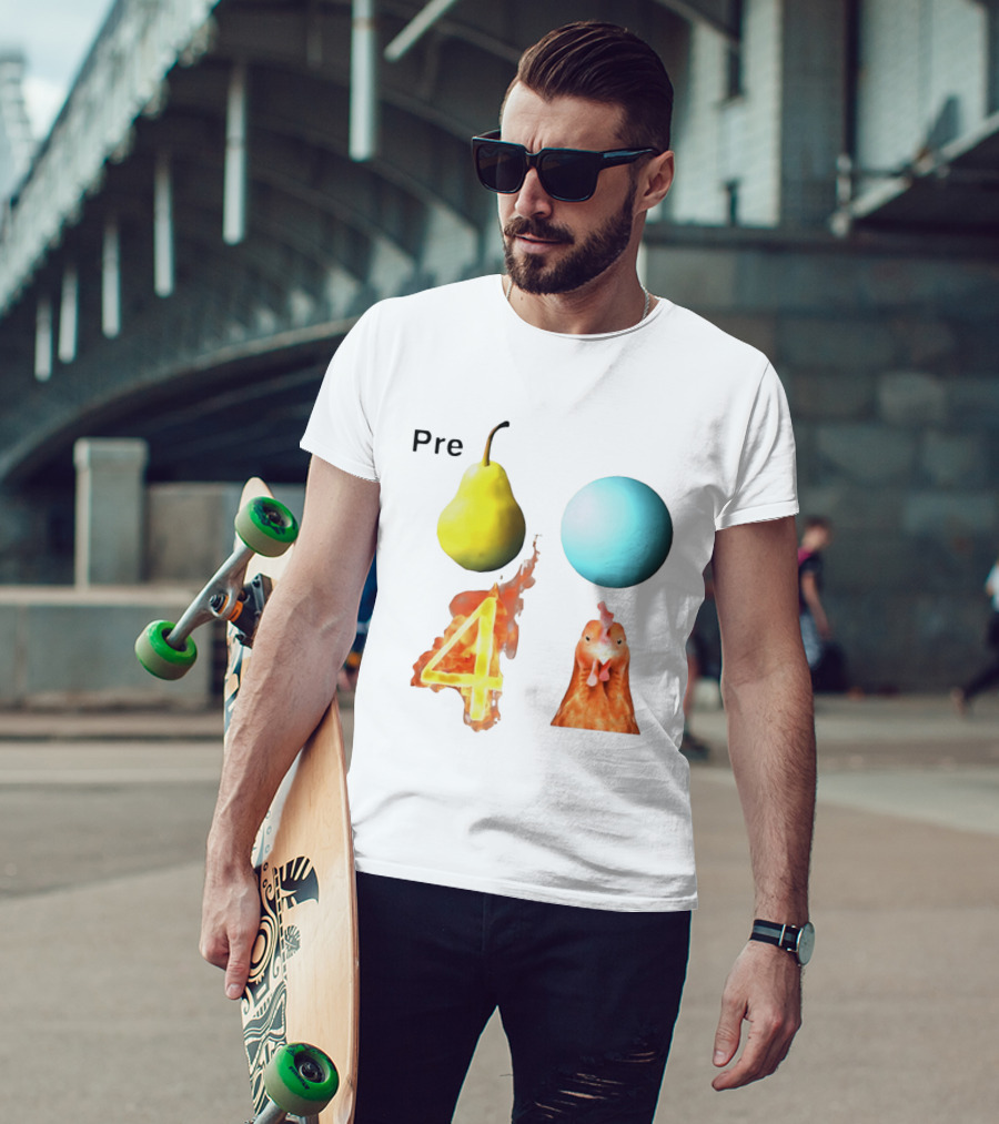 Pre Pear Blue Egg Fire 4 Chicken T-Shirt