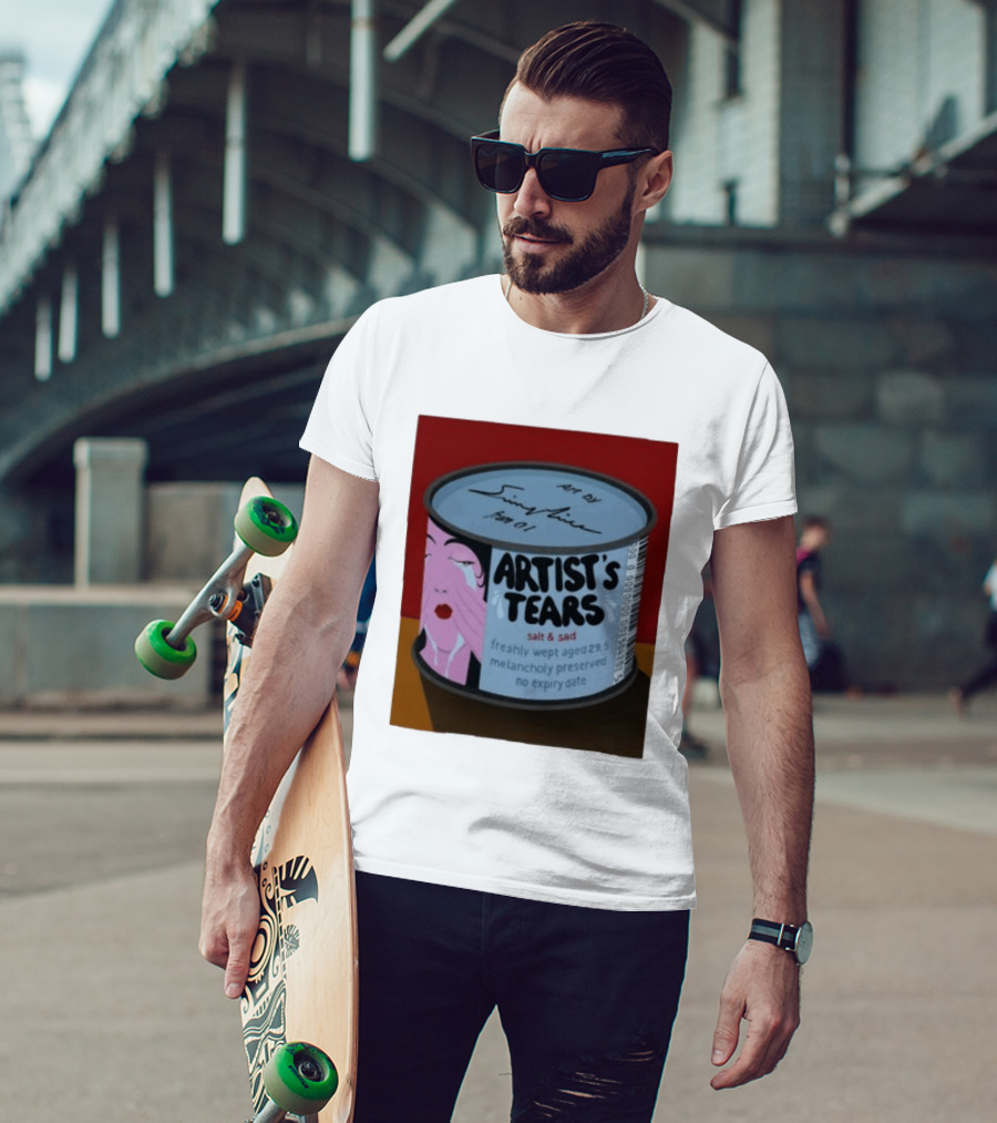 Artist's Tears Salt And Sad Freshly Wept Aged 29.5 Melancholy Preserved No Expiry Date T-Shirt