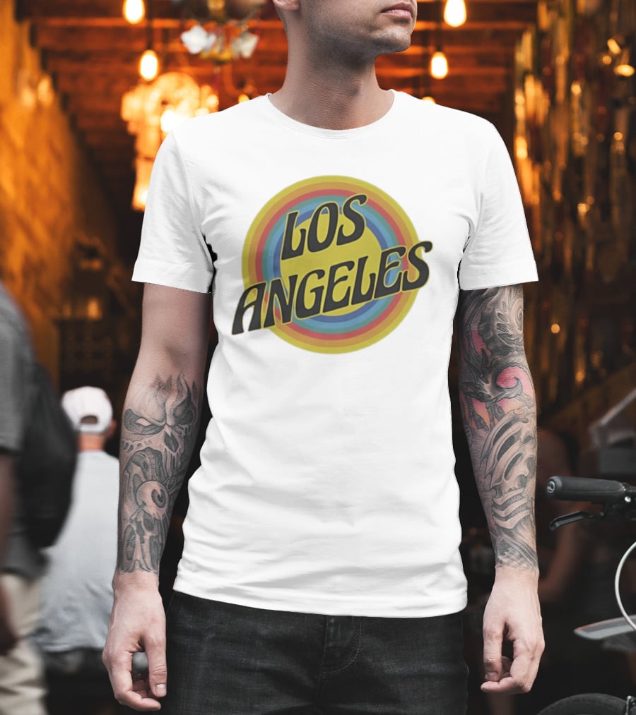 Los Angeles Vintage Rainbow T-Shirt