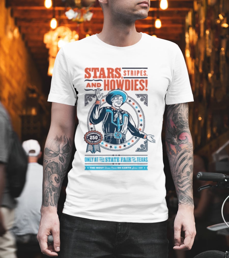 Stars Stripes And Midways State Fair Of Texas 2026 250 Big Tex Circle T-Shirt