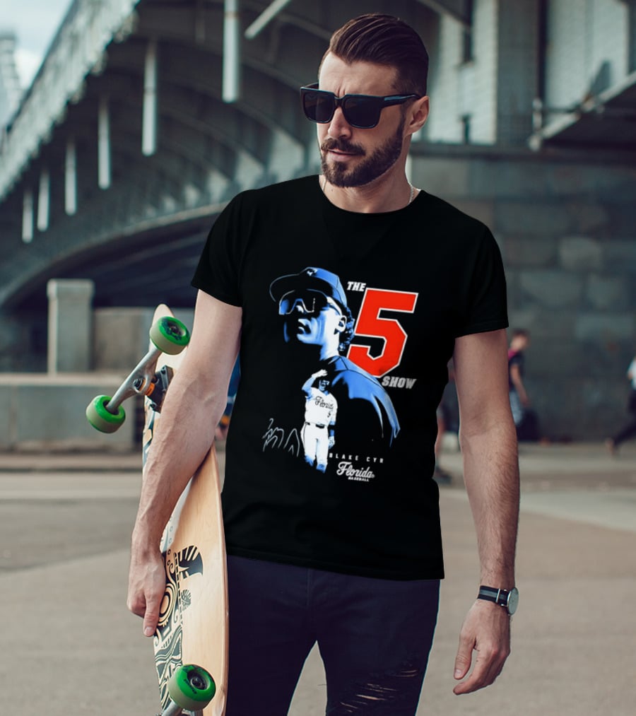 Blake Cyr The 5 Show Florida Baseball T-Shirt