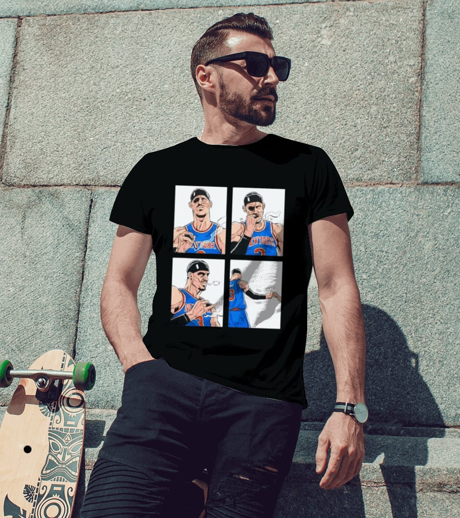New York Knicks Number 3 Smoking Gesture Josh Hart Moment T-Shirt