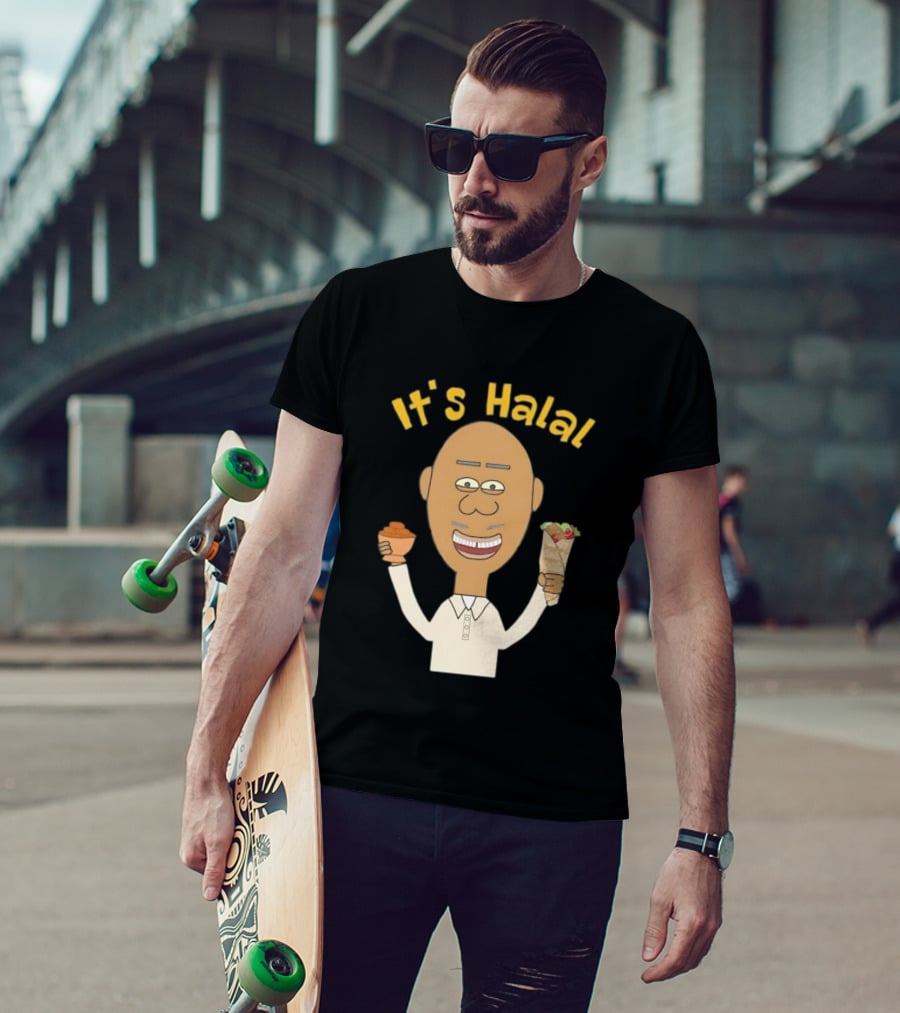 It's Halal Man With Dates And Kebab Celebrating Ramadan T-Shirt