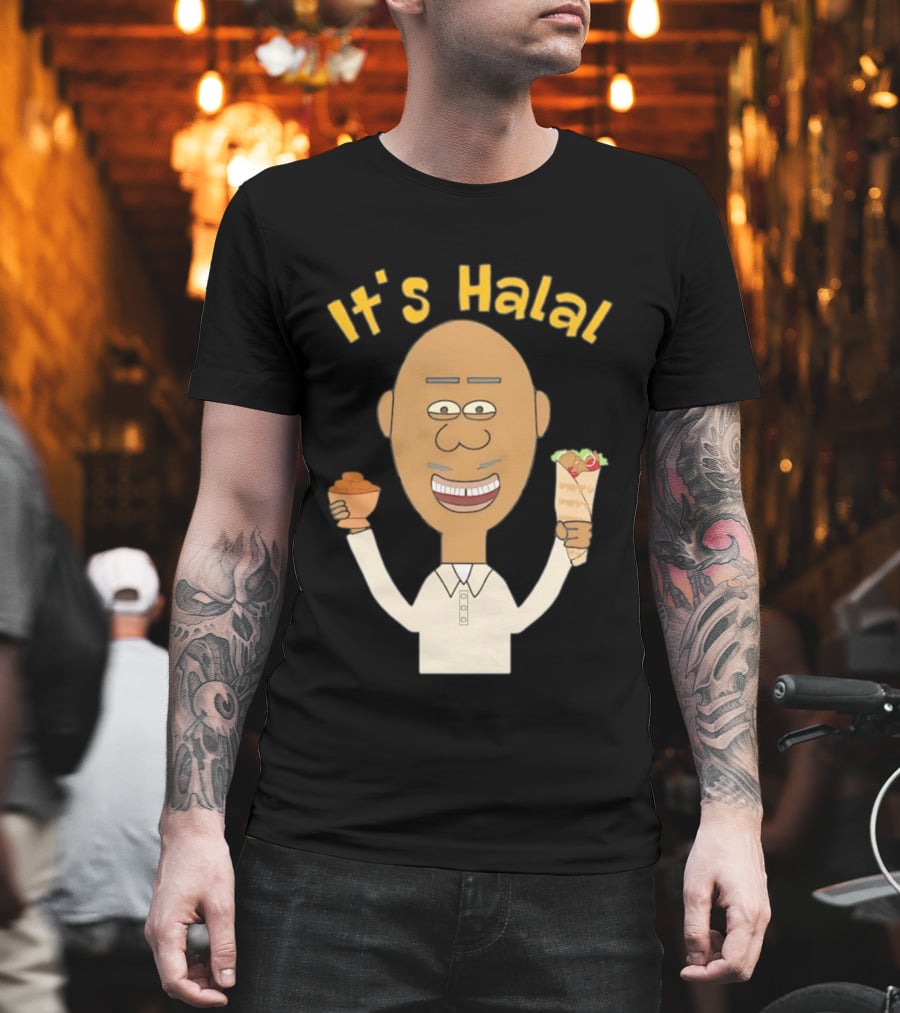 It's Halal Man With Dates And Kebab Celebrating Ramadan T-Shirt