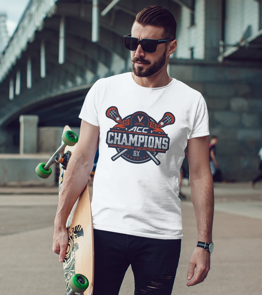 Virginia Cavaliers 2026 ACC Champions 8X Lacrosse Victory T-Shirt
