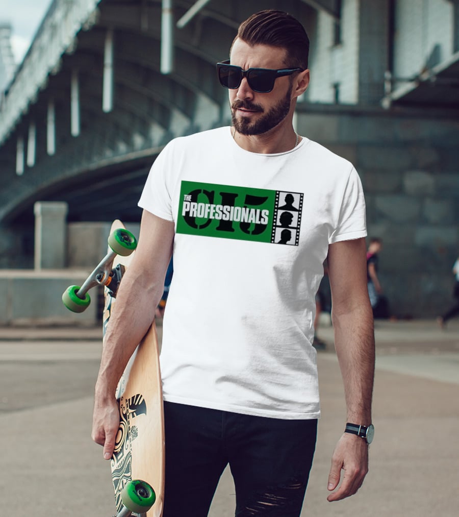 The Professionals CI5 TV Series Bodie Doyle Cowley Silhouette Film Strip T-Shirt