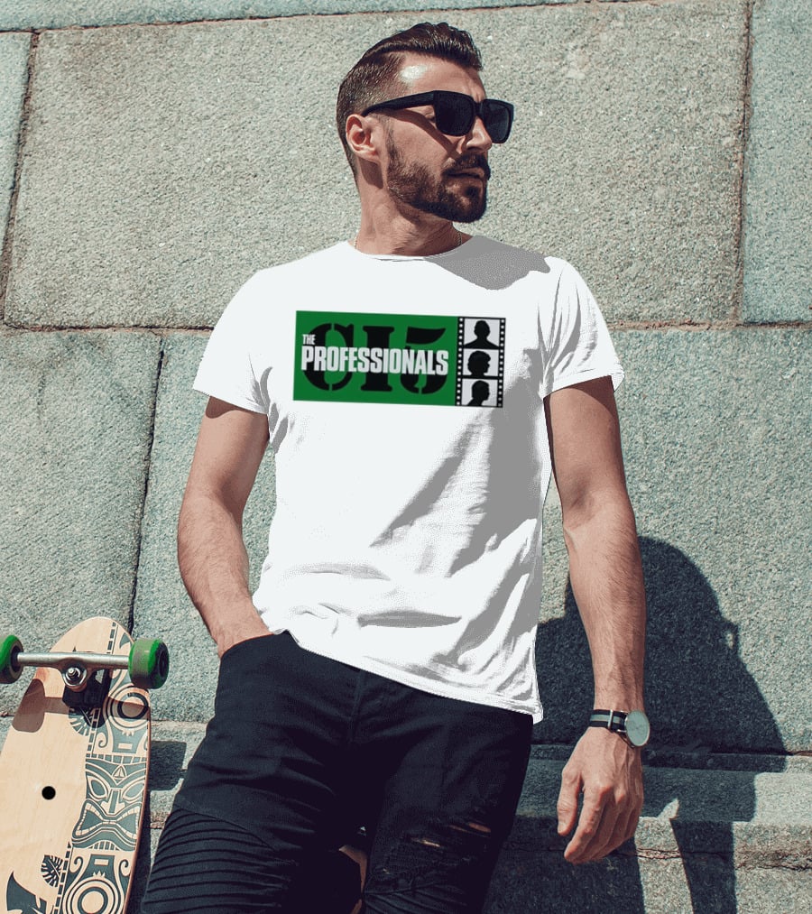 The Professionals CI5 TV Series Bodie Doyle Cowley Silhouette Film Strip T-Shirt