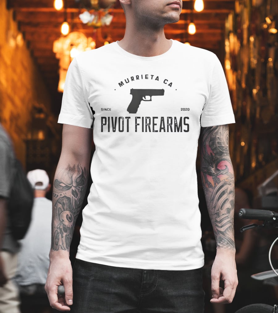 Pivot Firearms Murrieta CA Since 2020 Handgun Pistol T-Shirt