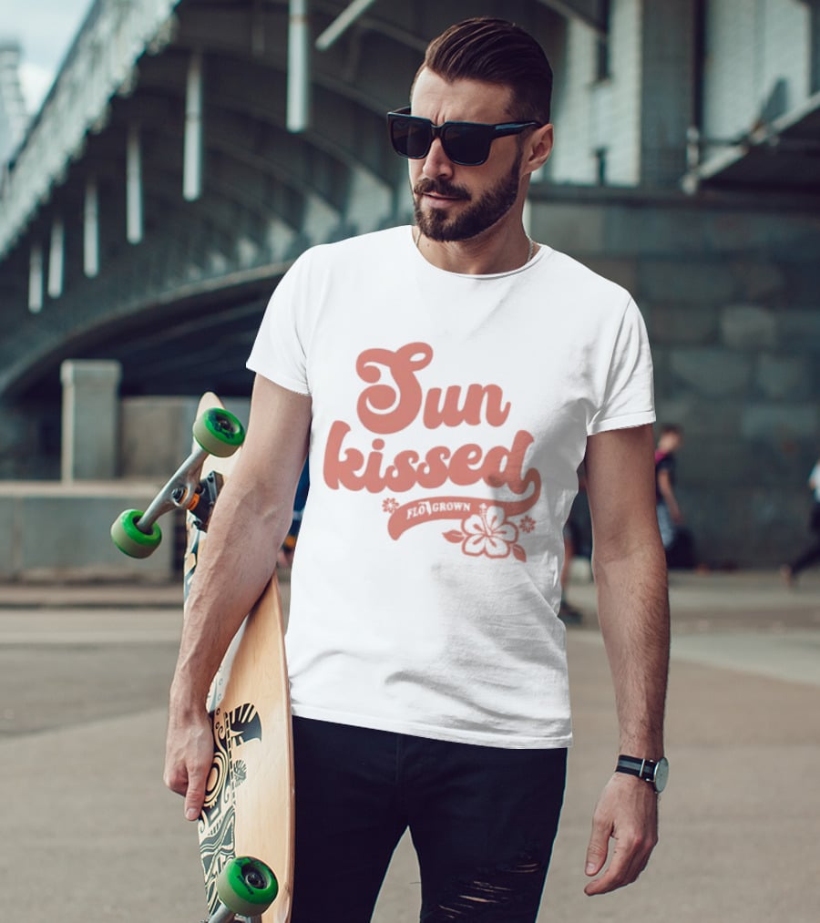Sun Kissed Flo Grown Florida Hibiscus Flower Beach Summer T-Shirt