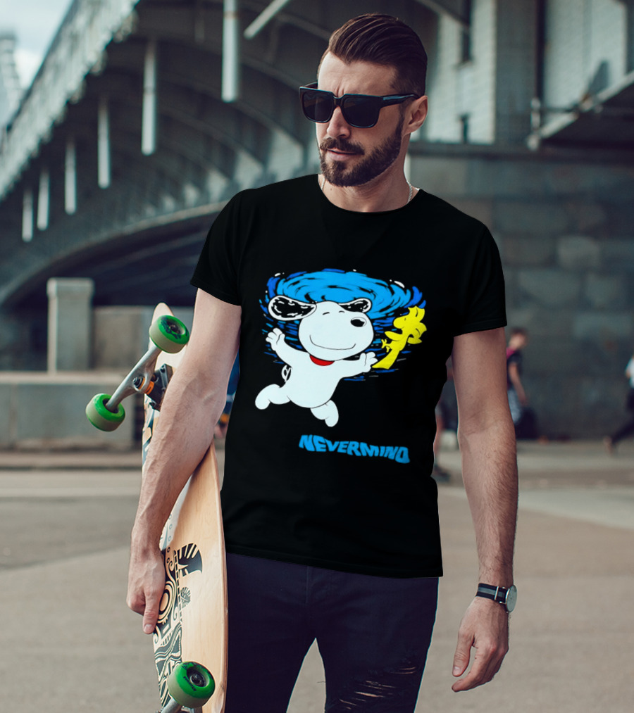 Snoopy Woodstock Nevermind Swimming Adventure T-Shirt