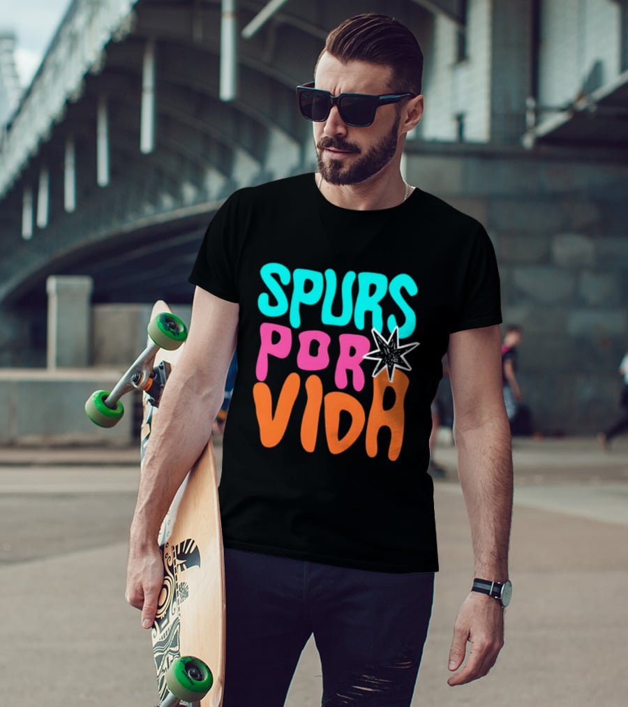 Spurs Por Vida San Antonio Basketball NBA 2026 T-Shirt