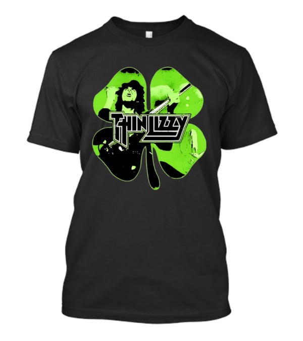 Thin Lizzy Irish Rock Band Green Clover St. Patrick's Day 2026 T-Shirt