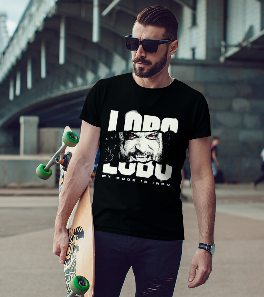Lobo Ludu My Code Is Iron WWE Pro Wrestling Monster Red Eyes Fangs Wrestlemania 2026 T-Shirt