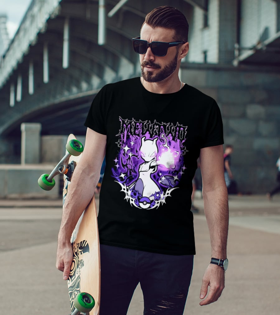 Gothic Mewtwo Psychic Legendary Pokemon T-Shirt