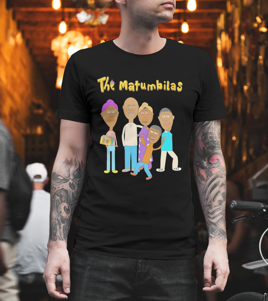 The Matumbilas Family Cartoon Conspiracy Animated Book Characters T-Shirt
