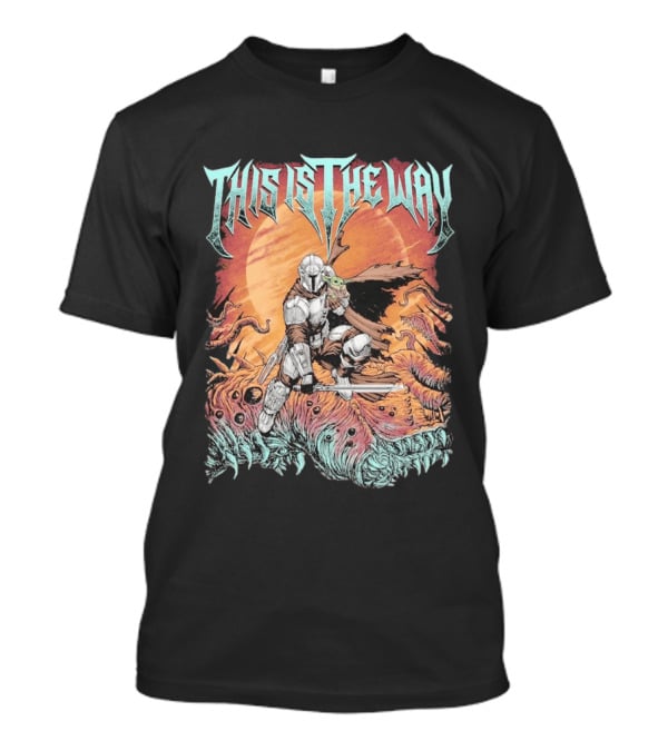 This Is The Way Mandalorian Starry Warrior Quest T-Shirt
