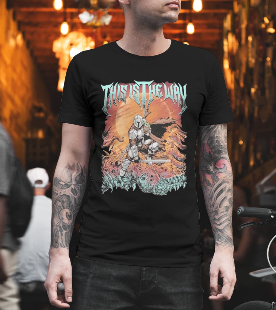 This Is The Way Mandalorian Starry Warrior Quest T-Shirt